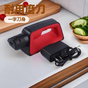 Aiguiseur de couteaux électrique NexGadget, roues en céramique multi-grains, alimenté par batterie, en plastique ABS, pour couteaux, ciseaux, à tête plate - Product Image 3