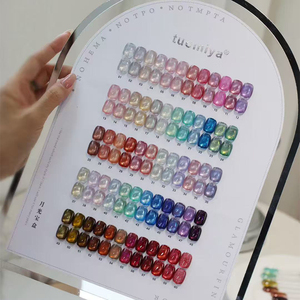 Wholesale 60 Colors UV Cat Eye <b>Nail</b> <b>Gel</b> <b>Set</b> Magnetic <b>Gel</b> Polish Display Board for <b>Nail</b> Salon Use - Product Image 1