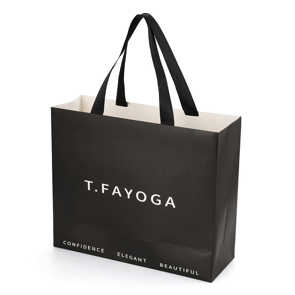 Paper Bag Wholesale Paper Shopping Bag with logo Custom Print White Black pink Kraft Paper Bag Customization