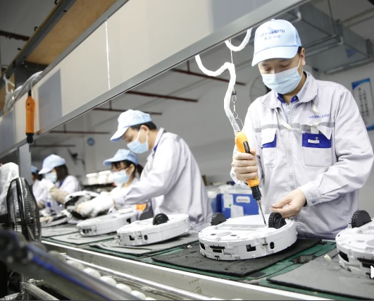 Semi Automatic Robot Vacuum Cleaner Assembly Line Smart Home Appliance Robotic Vacuum Production Line