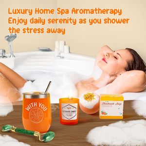 Tarjeta DE PREOCUPACIÓN DE CUIDADO temático de frutas naranjas y paquete de regalo de autocuidado para mamá, hermana o esposa-Regalo novedoso - Product Image 6