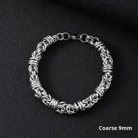 Populaire Simple Punk Haut de Gamme Bracelet Cubain en Acier Titane pour Hommes Tendance Acier Inoxydable Forme Papillon Inspiration Bouddhiste