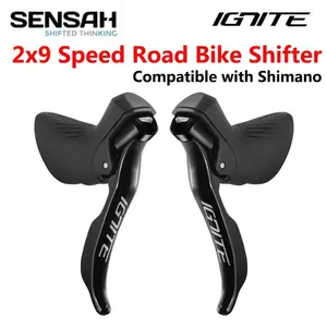 Manettes de vélo de route SENSAH STI 2x7 2x8 2x9 2x10 2x11 vitesses, levier de frein, dérailleur compatible avec <span class=keywords><strong>Shimano</strong></span> Claris <span class=keywords><strong>Sora</strong></span> 105 - Product Image 4