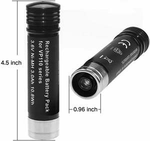 ブラックおよびデッカー用2パック3.6V 3000mAh Ni-Mh交換用バッテリーVP100 VP100C VP105 VP105C VP110 VP110C VP143 Vp142 Vp7240 - Product Image 6