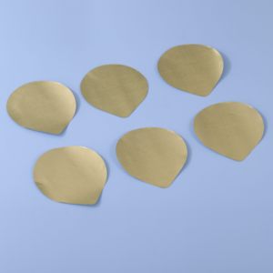 حشوة من رقائق الألومنيوم المطبوعة بالذهب للعلب المعدنية - Product Image 1