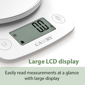 Camry Nhà Bếp Quy Mô Với Lớn 2L Bát Nướng Quy Mô Với Lớn LCD Đọc Kỹ Thuật Số Gram Và Ounces Eletronic Thực Phẩm Trọng Lượng Quy Mô - Product Image 2