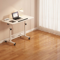 Table de bureau moderne 2026 à hauteur réglable avec roulettes, bureau portable de haute qualité pour la maison et le salon