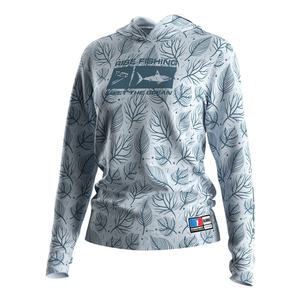 T-shirt de pêche à capuche pour femme, haute qualité, respirant, séchage rapide, protection UPF 50, impression sérigraphique, vente en gros, idéal pour les tournois estivaux - Product Image 1