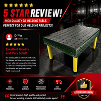 Table de soudage spéciale robotisée nitrurée, plateforme de fixation modulaire flexible 3D pour station de soudage automatisée