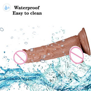 Dildo Realistico in PVC, Giocattolo Sessuale a Forma di Pene Spesso e Realistico con Forte Ventosa, Asta Morbida Testurizzata per Masturbazione Femminile Adulti - Product Image 4