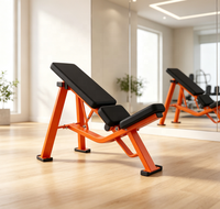 Support de Rangement Commercial Robuste en Acier pour Barres de Musculation Fixes – Sécurité Optimale pour Bancs d'Entraînement