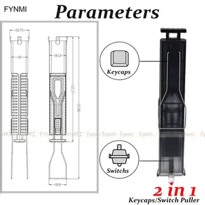 Nuevo Extractor de Teclas y Interruptores Multifuncional 2 en 1 Fynmi de 4 Garras para Teclados Mecánicos - Product Image 6