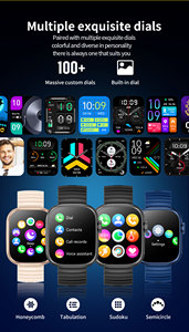 Montre Intelligente Tendance à Bas Prix 2025 avec Écran Couleur Carré Surveillance de la Fréquence Cardiaque en Temps Réel Montre Intelligente <span class=keywords><strong>Android</strong></span> Gw39 - Product Image 5