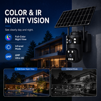 Cámara de Seguridad Solar Vantone 4G con Tarjeta SIM, Cámara CCTV para Exteriores con Batería, Detección IA, Visión Nocturna PTZ, Audio Bidireccional
