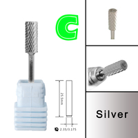 Brocas profesionales de carburo de tungsteno de acero inoxidable de barril pequeño 5.35 para taladro de uñas, accesorios de fresado al por mayor