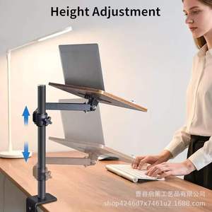 <b>Adjustable</b> Wooden Laptop Stand Desktop Computer Holder Rotatable <b>Office</b> <b>Desk</b> Organizer For Laptops - Product Image 2