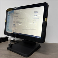 Terminal Punto de Venta Todo en Uno de 15.6 Pulgadas, Tableta de Escritorio con CPU I3/i5/i7, Windows 10/11, Pantalla Táctil de 10 Puntos, Android POS
