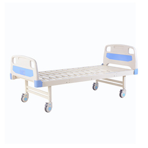 Lit médical manuel Lechi avec garde-corps en fer moulé par injection ABS, roues silencieuses pour hôpital et usage domestique - Product Image 2