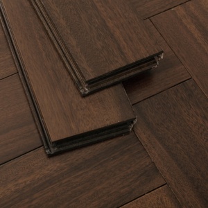 Pavimento in Legno Massello Africano Iroko a Spina di Pesce Impermeabile, Stoccaggio a Lungo Termine, Riscaldamento, Pavimenti in Legno Duro - Product Image 2