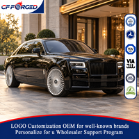 Jantes de voiture en alliage forgé monobloc de haute qualité personnalisées, 21, 22, 23, 24 pouces, argent poli, 5x112, pour Rolls-Royce Ghost