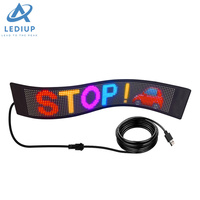 LEDIUP Soft LED Matrix Pixel Panel Scrollen Helle Werbung LED-Schilder Bildschirm Flexible USB 5V LED Car Sign App Control