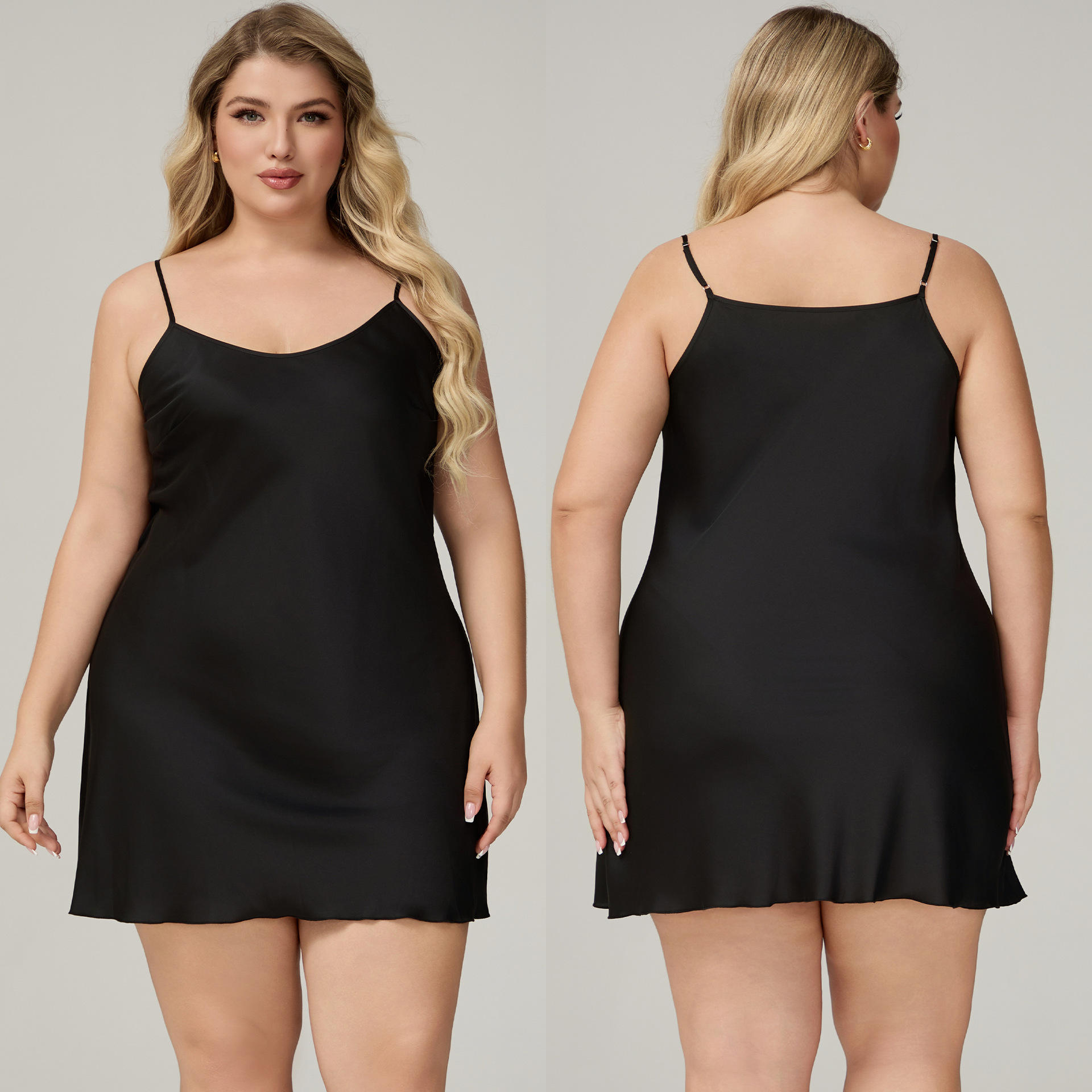 3586 Slip Dress Black