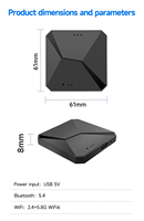 Adaptateur CarPlay filaire et sans fil OEM 2 en 1, convertit le CarPlay d'usine en Android Auto sans fil, connexion automatique Plug & Play, 1 an