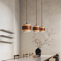 Lampe suspendue en pierre jaune pour îlot de cuisine, restaurant, style médiéval, en travertin et bois, lampe de plafond suspendue naturelle Wabi Sabi, 3 lumières