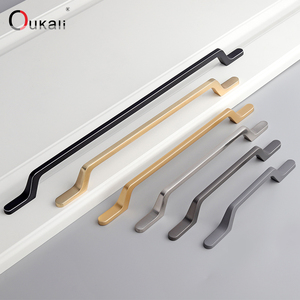 Oukali-tiradores modernos para puerta de armario, manija de 224mm, color negro mate, para cocina, armario, ventana, cajón - Product Image 3