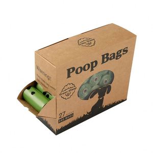 Sacs à déjections canines biodégradables écologiques les plus vendus en 2024 avec pelle à crottes, 27 rouleaux, parfum floral, distributeur, 9x13cm, épaisseur 0,01mm - Product Image 3