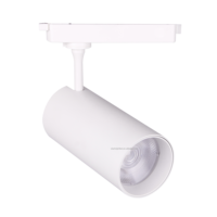 Lampu jejak fokus LED 7w-30w, desain Modern dengan bodi aluminium hitam & putih Cob LED lampu toko komersial untuk penggunaan toko