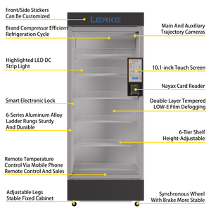 Enfriador Inteligente LERKE AI, Máquina Expendedora Automática de Frutas Frescas con Pantalla Táctil y Sistema de Pago con Tarjeta, LERKE AI Sma - Product Image 5