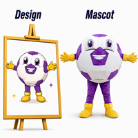 Costumes de mascotte pour adultes pour événements sportifs de club de football - Peluche unisexe pour Halloween