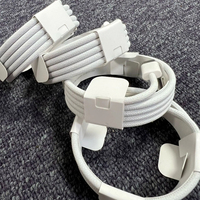 Kabel Pengisi Daya Cepat 240W untuk Laptop, PC, USB-C ke USB-C, Kabel Nilon Kepang 2 Meter, PD Brick untuk iOS Android Tablet
