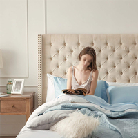 Draps de lit doux soyeux draps de lit rafraîchissant d'été en bambou ensemble de draps de lit rafraîchissant