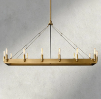 Lámpara de Techo Lineal Moderna, Lámpara Colgante de Diseño para Comedor, Isla de Cocina, Villa, Hotel, Interior