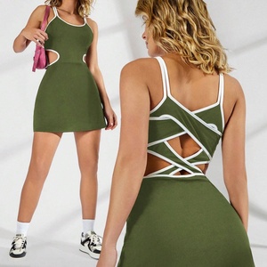 Vestido Deportivo de Tenis para Mujer, de Secado Rápido, para Verano, Gimnasio, Deporte, Estilo Básico sin Espalda - Product Image 2