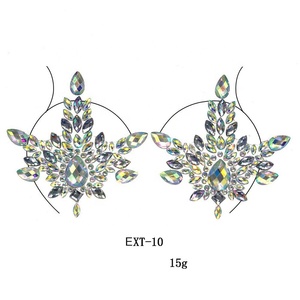 ELITES pecho joyas tatuaje Rhinestone pecho pegatina tatuaje temporal brillo pecho cuerpo gemas tatuaje pegatina - Product Image 2