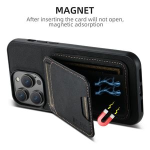 Accesorios para teléfono Funda de cuero para <span class=keywords><strong>Apple</strong></span> <span class=keywords><strong>iPhone</strong></span> <span class=keywords><strong>13</strong></span> 14 15 Pro Max Funda tipo billetera para teléfono móvil con ranura para tarjeta - Product Image 4
