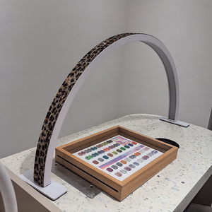 Art Led Light Gel <strong>Lamp</strong> Nail Machine for Salon Manicure Nail <strong>Lamp</strong> Manicure <strong>Leopard</strong> Print Rhinestone Half Moon Nail Table <strong>Lamp</strong> - Product Image 2