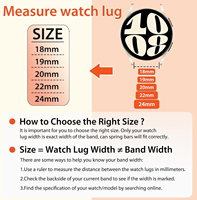 Bracelets de montre à dégagement rapide de 19 mm pour montre intelligente de 19 mm / montre universelle