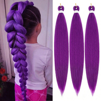 U-part Clip-in Postiche en fibre haute température Fluffy Natural Looking Long Straight One Piece Extension pour les femmes