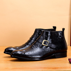 Zapatos de Hombre Personalizados con Cordones, Punta en Pico, Diseño Tallado Impermeable, Cuero de Grano Completo, para Ocasiones de Negocios, Casuales y Bodas, a la Moda - Product Image 5