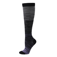 Bas populaire jambe soutien Stretch coloré concepteur cyclisme course sport longue jambe genoux haute Compression chaussettes