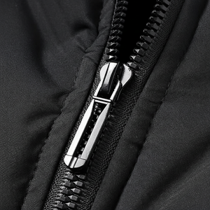 Veste universitaire en coton chaud enduit pour homme, tendance automne/hiver 2025, haute qualité, couleur unie, devant droit - Product Image 1