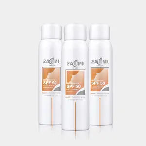 Etiqueta da marca personalizada anti uv rosto corpo protetor solar spray Hidratante Impermeável branqueamento Protetor Solar Spf50 ++ Spray