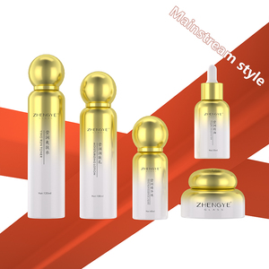 Tùy Chỉnh Sang Trọng Sinh Thái Thân Thiện Với Rỗng Vòng Độc Đáo Màu Hồng Màu Xanh Lá Cây Mờ Kem Màu Đen Jar Kem Dưỡng Da Chai Thủy Tinh Mỹ Phẩm Bao Bì Bộ - Product Image 5