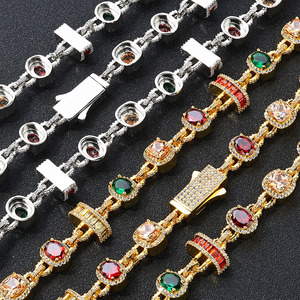 Collares de Joyería de Colores en Oferta, Accesorios de Lujo Ligero y de Alta Gama, Collares para Hombre, Conjunto de Joyería Hip-hop - Product Image 4