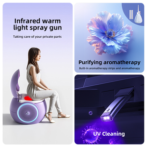 Intelligent Multicolor <strong>Blue</strong> Speakers Egg Shape Floor Mounted Water Closet Bathroom Automatic Ceramic Smart <strong>Toilet</strong> Bowl for Home - Product Image 4