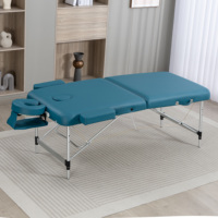 Table de massage pliable en aluminium à réglage rapide en 10 secondes – Hauteur ajustable, design moderne pour hôtels, gymnases, usage commercial – Vente directe usine pour usage mobile